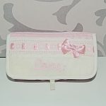 Portatoallitas Personalizado Piqué Rosa Bebé