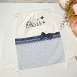 Bolsa Almuerzo/Multiusos Estrellas Azul Marino Personalizada