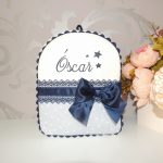 Mochila Estrellas Azul Marino Personalizada