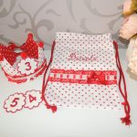 Bolsa Almuerzo y Corona Cumpleaños Estrellas Rojas