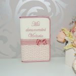 Portadocumentos  Hojas Rosas Personalizado
