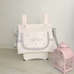 Bolso Panera Rosa Bebé/Gris