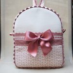 Mochila Tela Personalizada Mod. Hojas Rosas